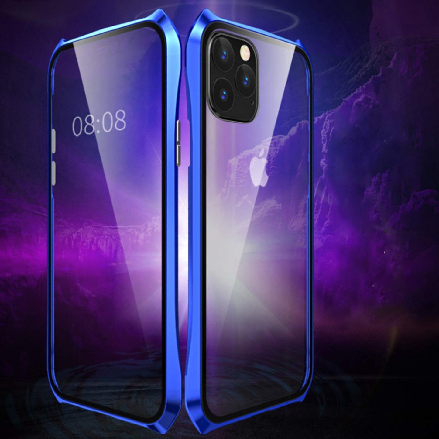 360°FRONT + BACK GLASS Magnetic Phone Case iPhone