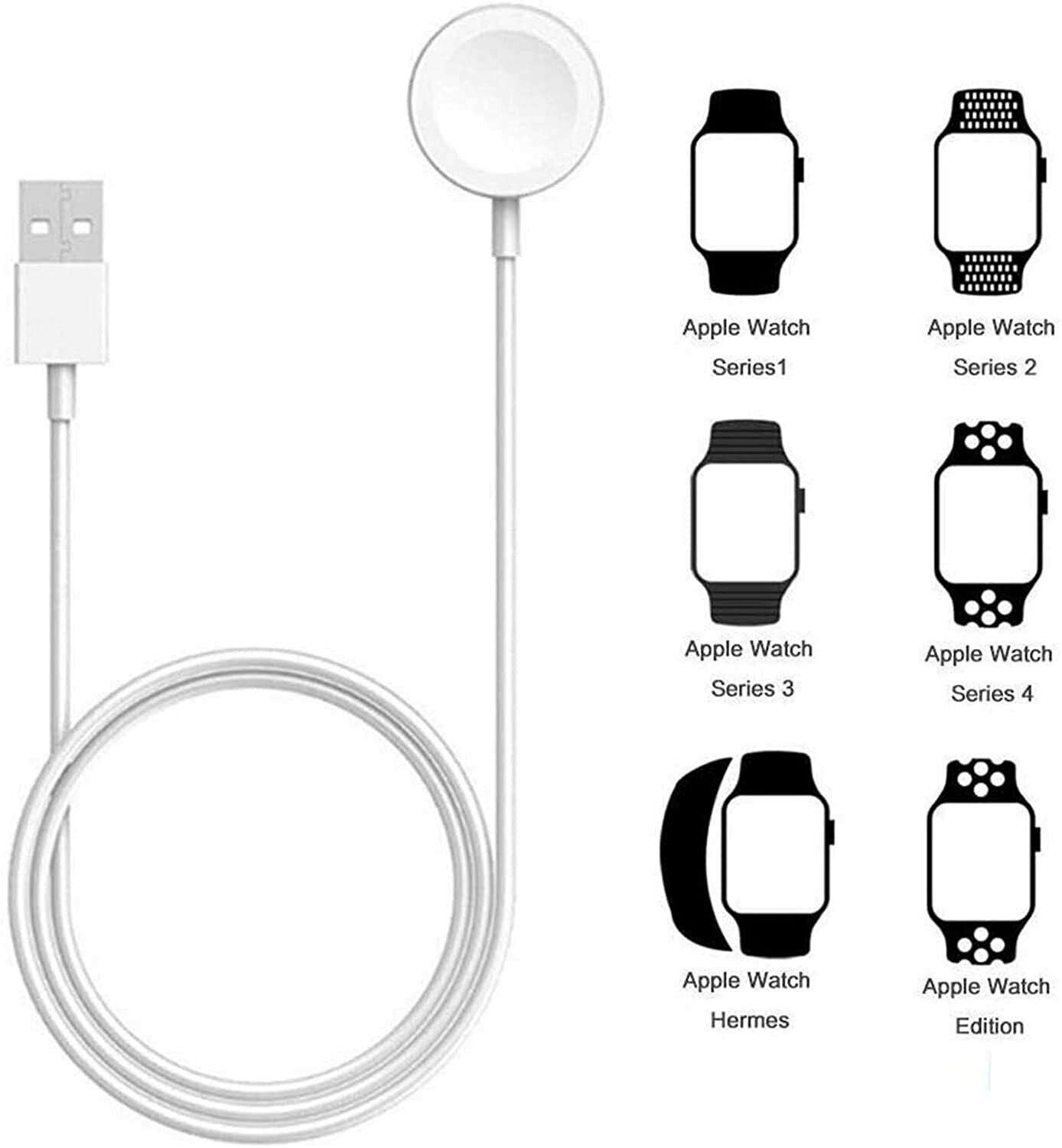 Magnetic USB Cable Charger Charging dock For Apple Watch 6/5/4/3/2