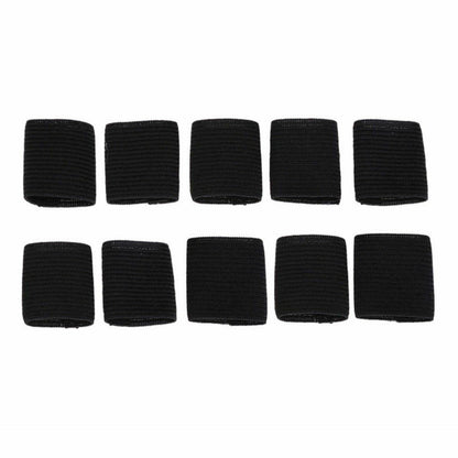 10 Pc Stretchy Finger Protector Sleeve Support Arthritis Sports Aid Wrap Straight