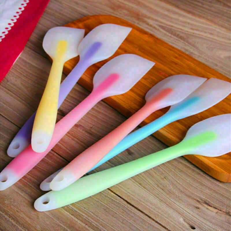 Silicone Spatula Heat Resistant Seamless Rubber Cake Mixing Scraper