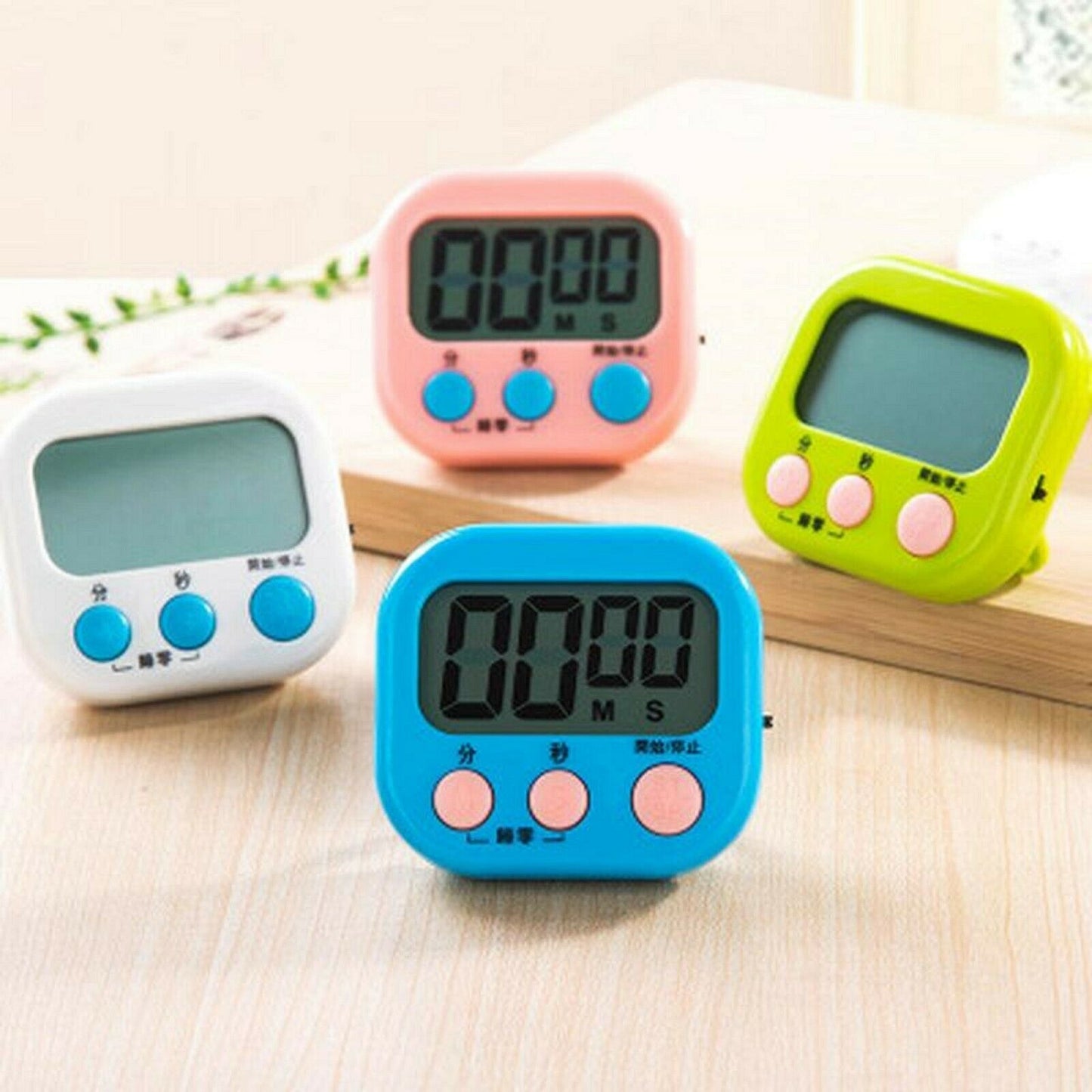 Kitchen Egg Cooking Magnetic Timer Clock Stopwatch Large LCD Digital Loud Alarm