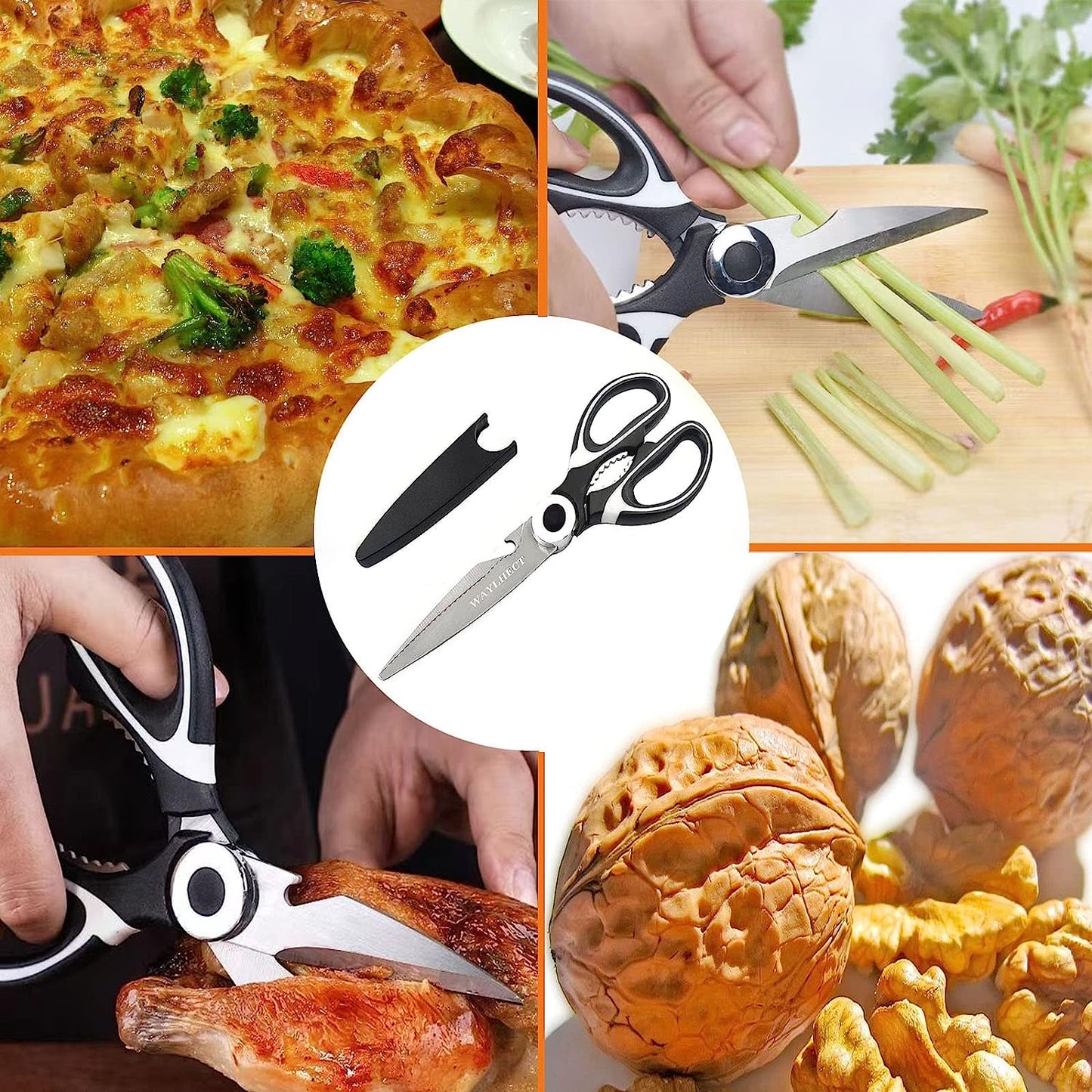 Kitchen Scissors Shears Multi-Purpose Stainless Steel Chicken Bone