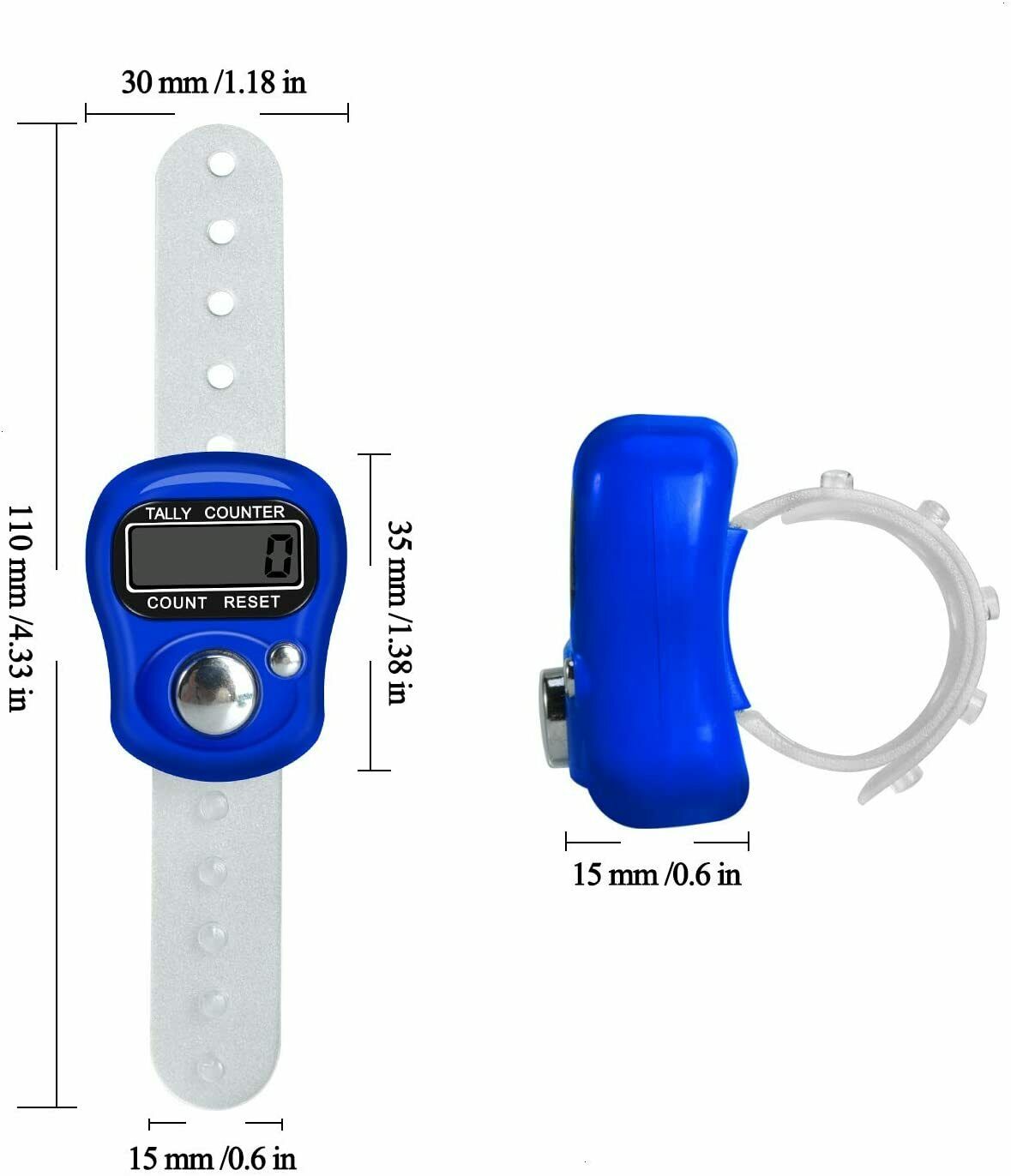 Digital Finger Ring Tally Counter Hand Row counter!! TASBEEH