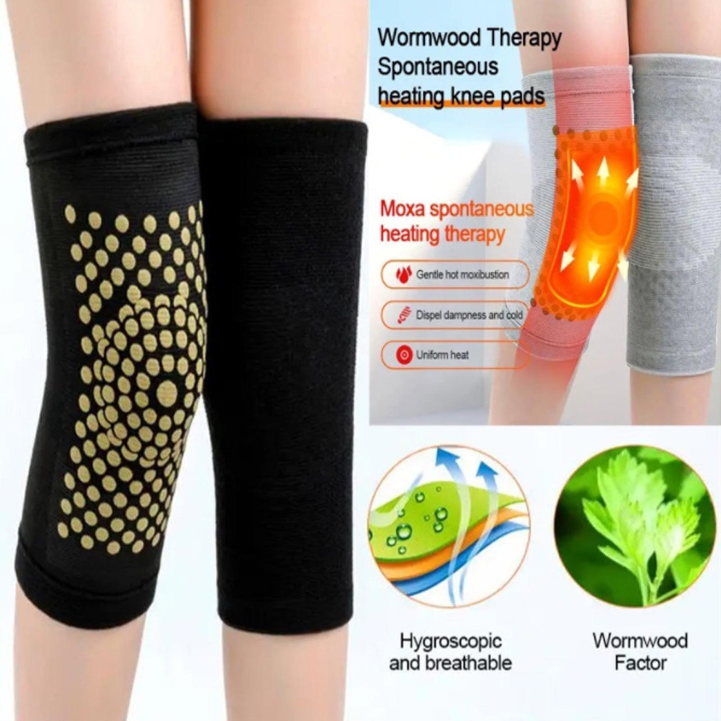 Self Heating knee Sleeve Arthritis Support Brace Protector Leg Warmer