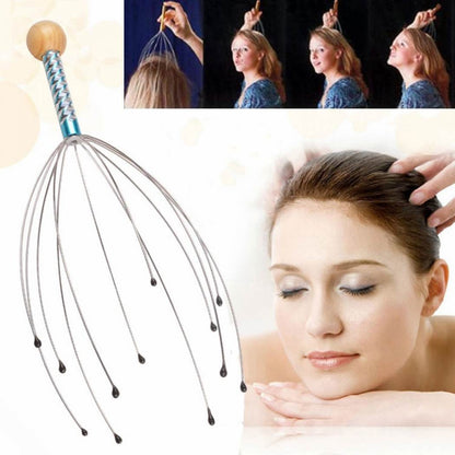 Head Neck Revive Octopus Relax Stress Scalp Tool Massage Equipment Massager UK