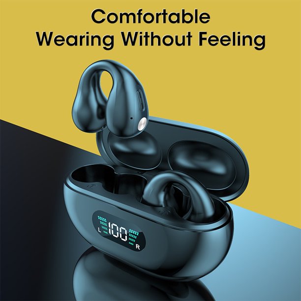 Ear Bone Conduction Earring Type Sports Clip Ear Wireless Bluetooth Earphone