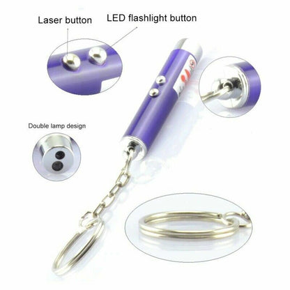 Mini Ultra Bright Laser Pointer Pen – Black, Silver, Purple, Green & Red Beam, Rechargeable & Adjustable