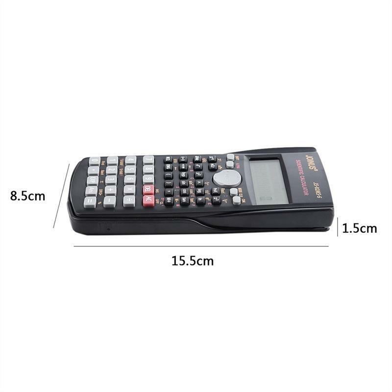 Scientific Calculator joinus electronic js-82ms-a for office model school big dual 12 digit display desktop graphic