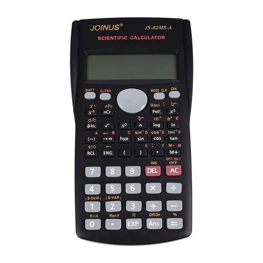 Scientific Calculator joinus electronic js-82ms-a for office model school big dual 12 digit display desktop graphic