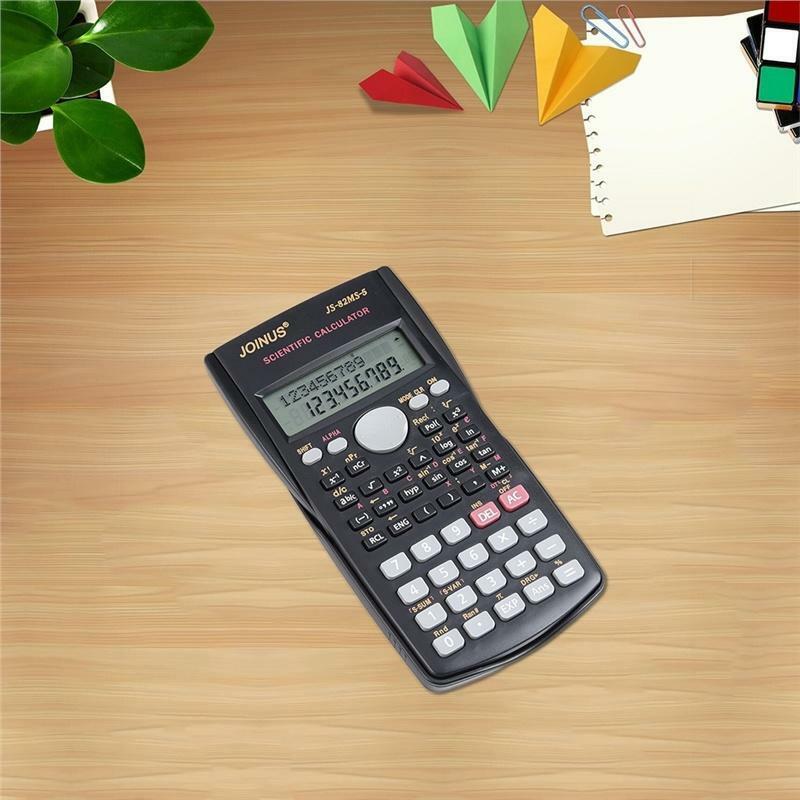 Scientific Calculator joinus electronic js-82ms-a for office model school big dual 12 digit display desktop graphic