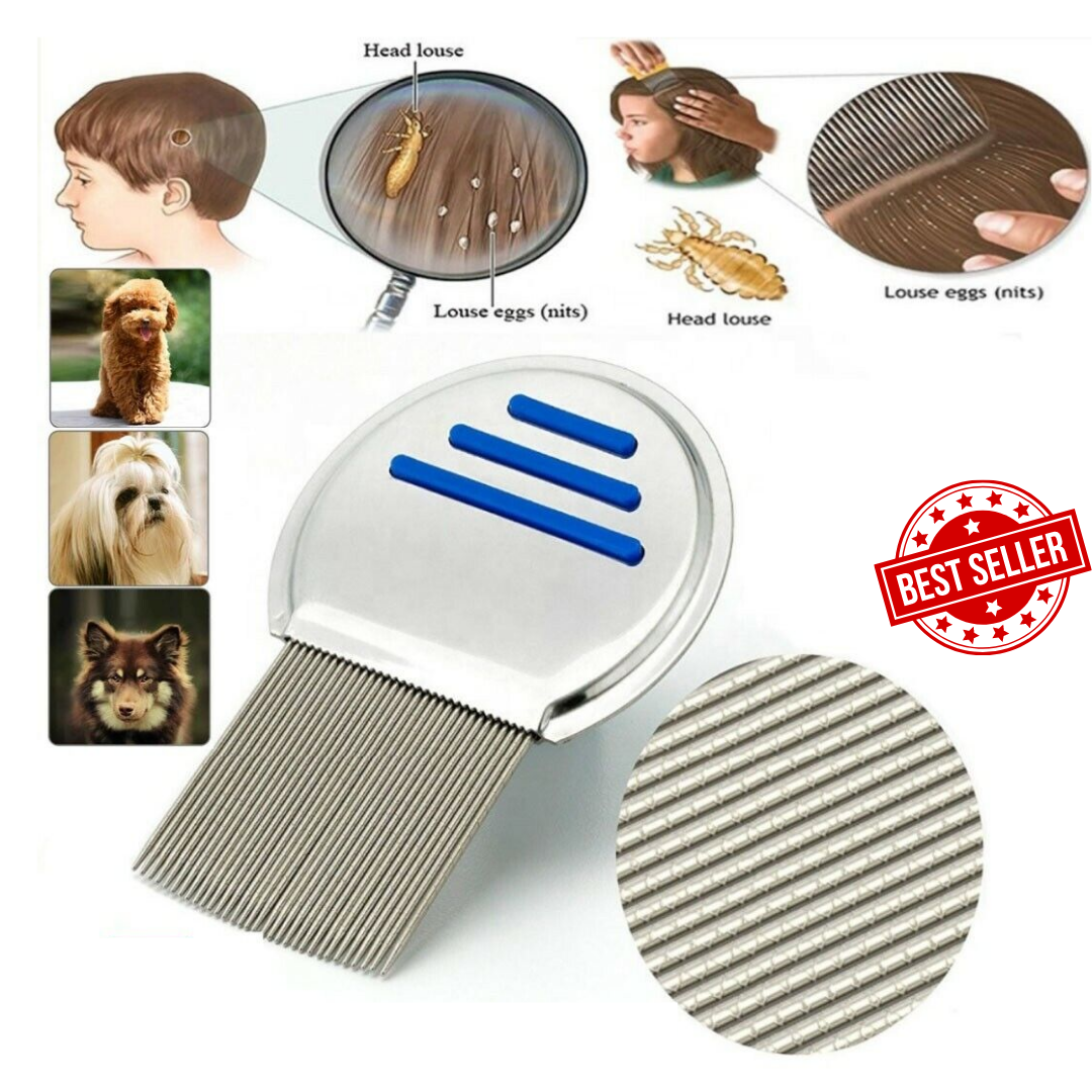 Nitty Gritty Lice nit Comb Head Lice Treatment Stainless Steel Metal Comb