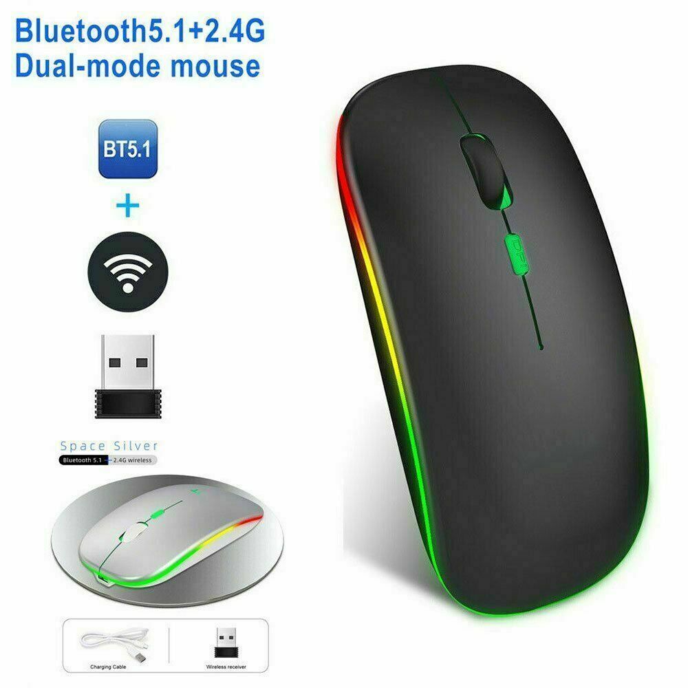 Slim Rechargeable wireless Bluetooth Mouse