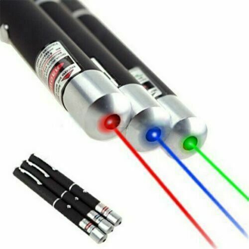 Ultra Bright Laser Pointer Pen – Purple, Green & Red Beam, Adjustable