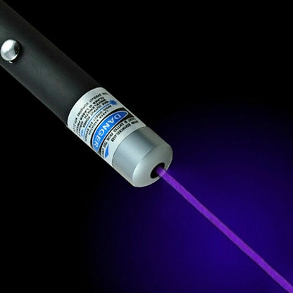 Ultra Bright Laser Pointer Pen – Purple, Green & Red Beam, Adjustable