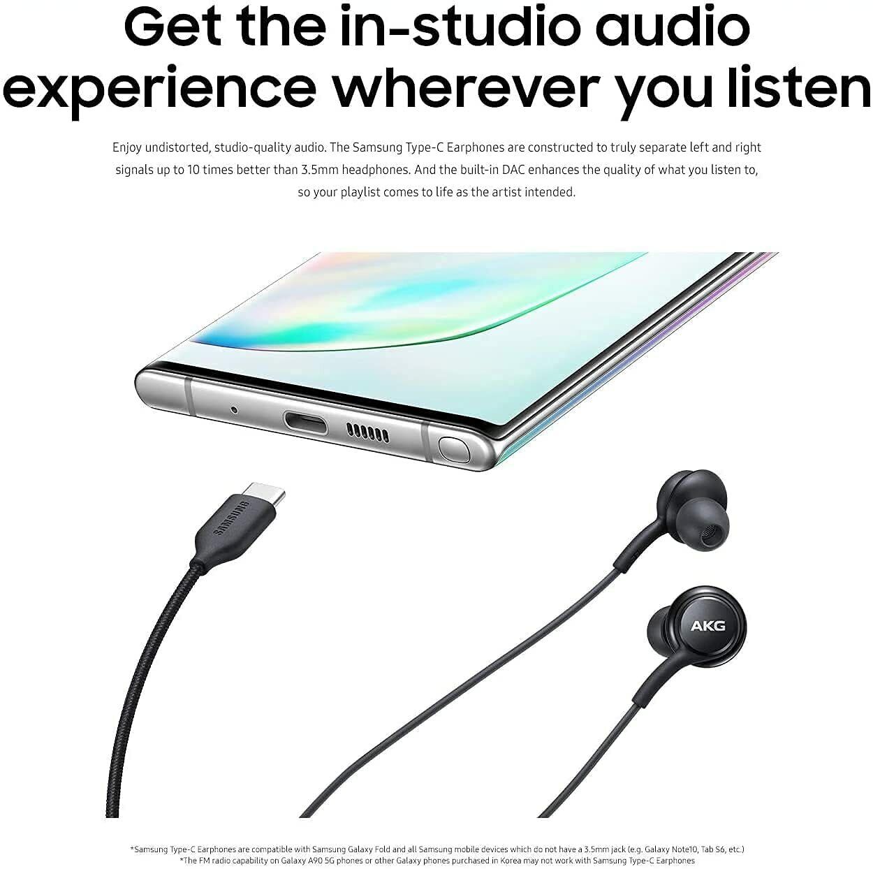Wired Earphones with Mic – USB-C In-Ear Headphones for HiFi Sound