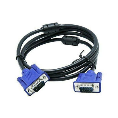 VGA Cable 1M VGA SVGA D-Sub Male 15 Pin PC to TFT LCD Monitor TV Lead UK