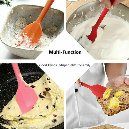 Silicone Spatula Heat Resistant Seamless Rubber Cake Mixing Scraper