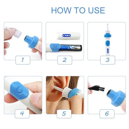 EAR WAX REMOVER Electric Ear Vacuum Cleaner Suction Earwax Remover UK