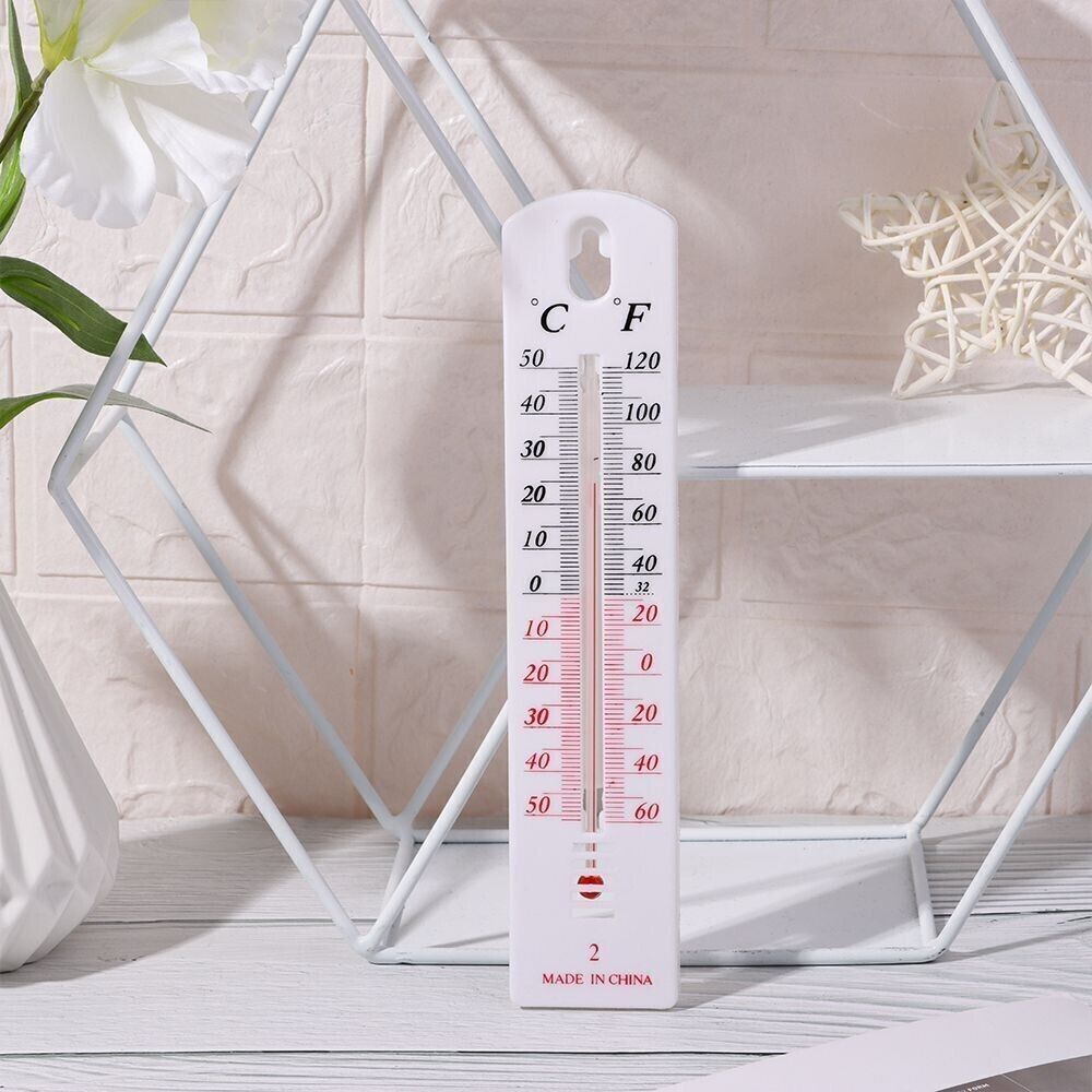 Wall Thermometer Indoor Outdoor Hang Garden Greenhouse House Office Room UK