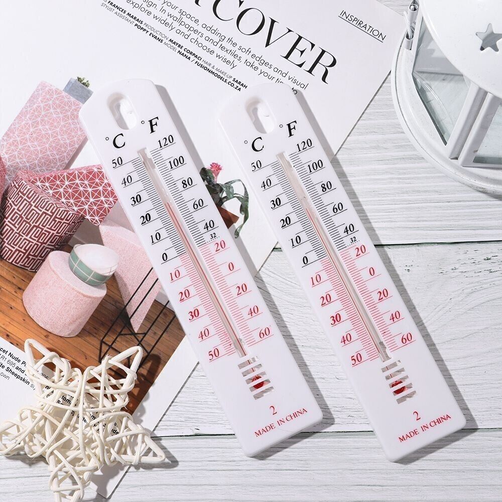 Wall Thermometer Indoor Outdoor Hang Garden Greenhouse House Office Room UK