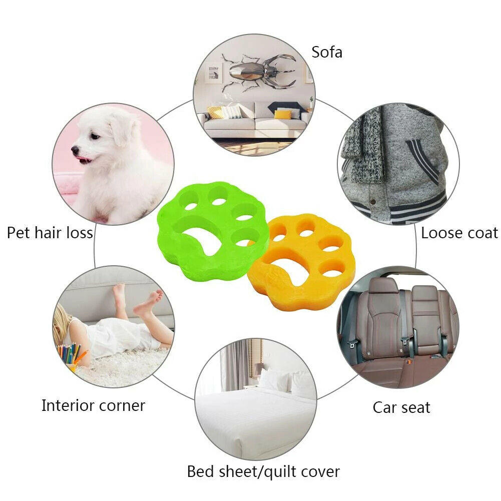 Pet Hair Remover for Laundry Washing Machine Cat Dog Fur Catcher Reusable.