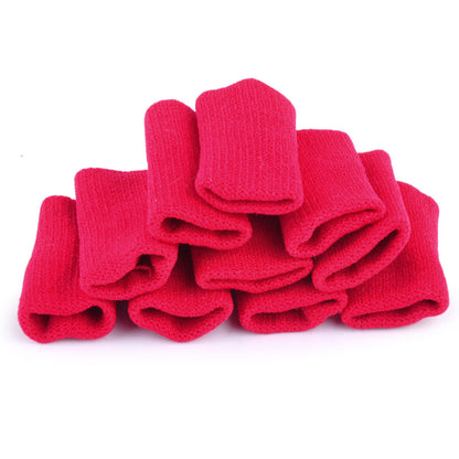 finger protector basketball sleeve sleeves elastic support wrap sports splint 10pcs tape volleyball aid red