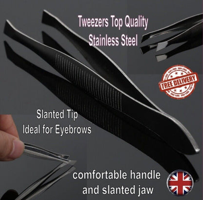 Stainless Steel Slanted Eyebrows Tweezers