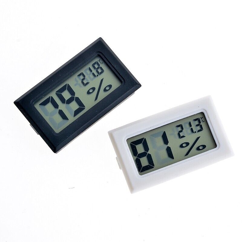 Digital Temperature Humidity Meter Sensor Thermometer Gauge LCD Hygrometer Room