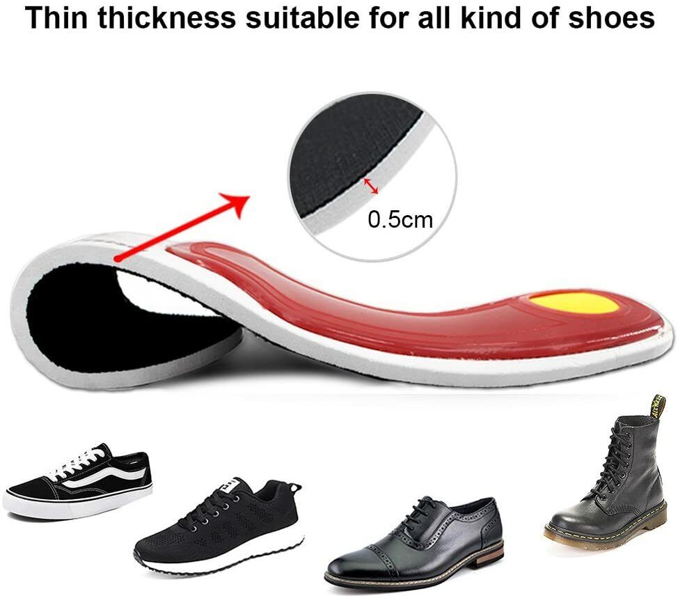 Orthotic Insoles for Arch Support Plantar Fasciitis Flat Feet Back Heel Pain