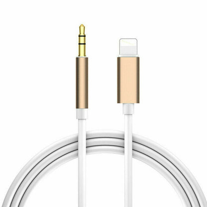 1M 8-pin to Aux Male Jack 3.5mm Audio Adapter Cable For iPhone