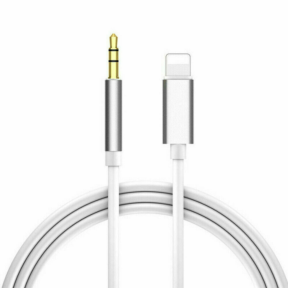 1M 8-pin to Aux Male Jack 3.5mm Audio Adapter Cable For iPhone