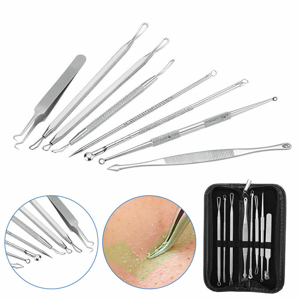 PIMPLE POPPER TOOL BLACKHEAD REMOVER KIT SPOT ACNE COMEDONE EXTRACTOR COMEDON