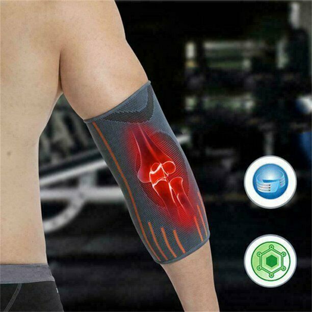 Elbow Brace Support Compression Sleeve Tennis Golfer Arthritis Pain Gym Easy Fit