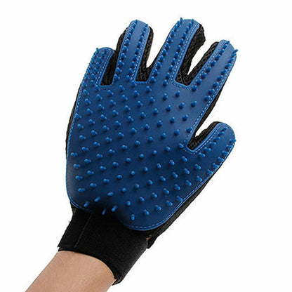 New Dog Cat Pet Grooming Glove Deshedding Brush Fur Remover Mitt UK