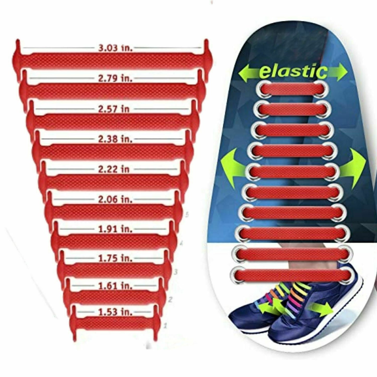 Elastic Shoe Laces No Tie Silicone