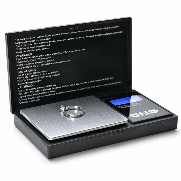 Small Pocket size Digital Weighing Scales ( 0.01g - 500g Grams ) use for measuring Kitchen Jewelry Gold