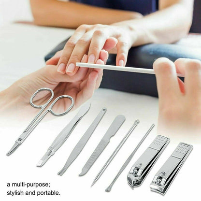 Manicure Set Nail Clipper Stainless Steel Grooming Pedicure kit for Men ,Women