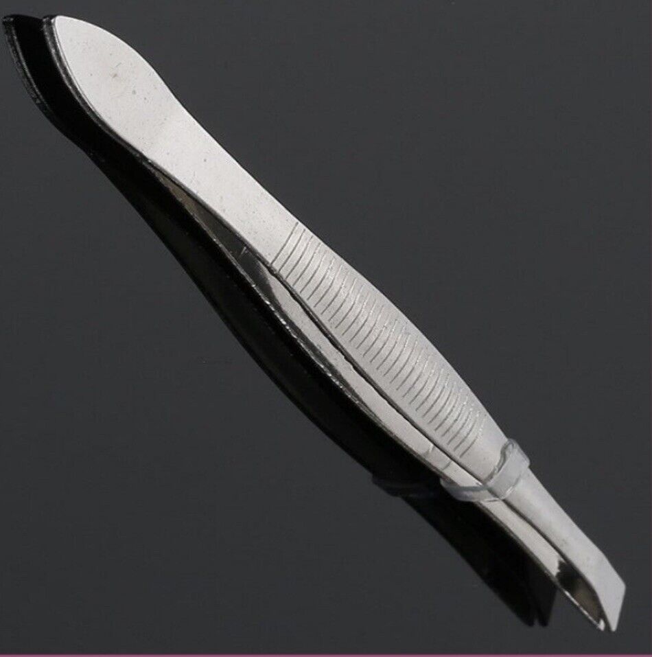 Stainless Steel Slanted Eyebrows Tweezers