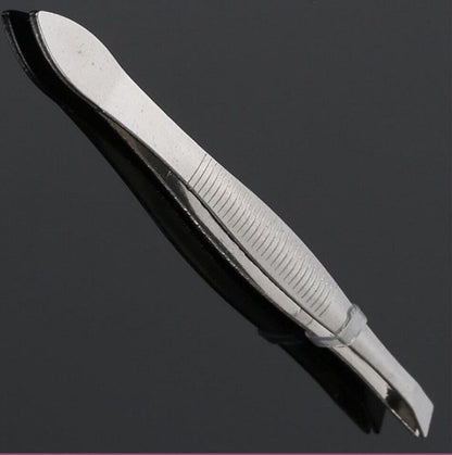 Stainless Steel Slanted Eyebrows Tweezers