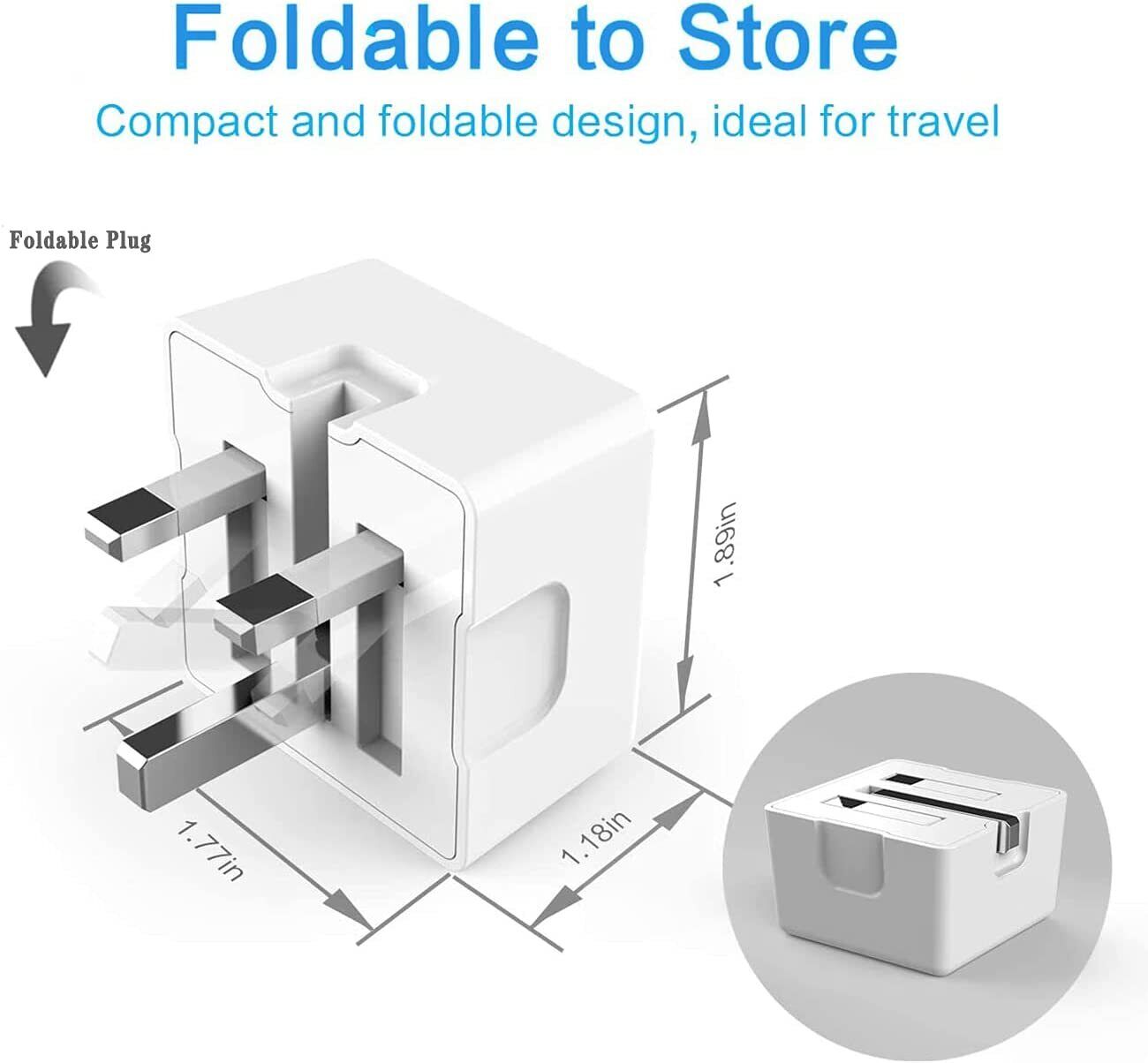 18W USB-C Power Adapter Plug for iPad Pro iPhone 11 Pro Max Charger Head UK