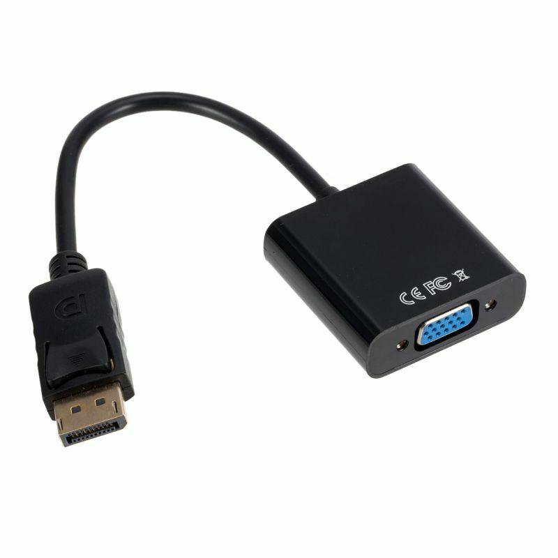 HD Display Port DP Male to VGA Female Adapter Converter Cable Lead DisplayPort