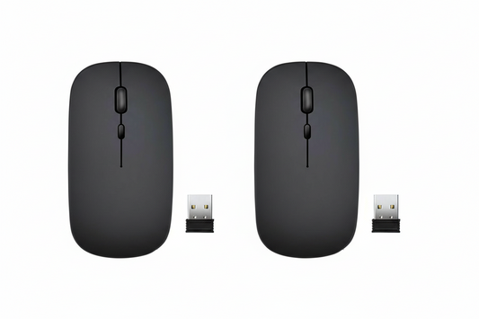 2 Pack - 2.4 GHz Wireless Cordless Mouse Mice Optical Scroll For PC Laptop Computer + USB