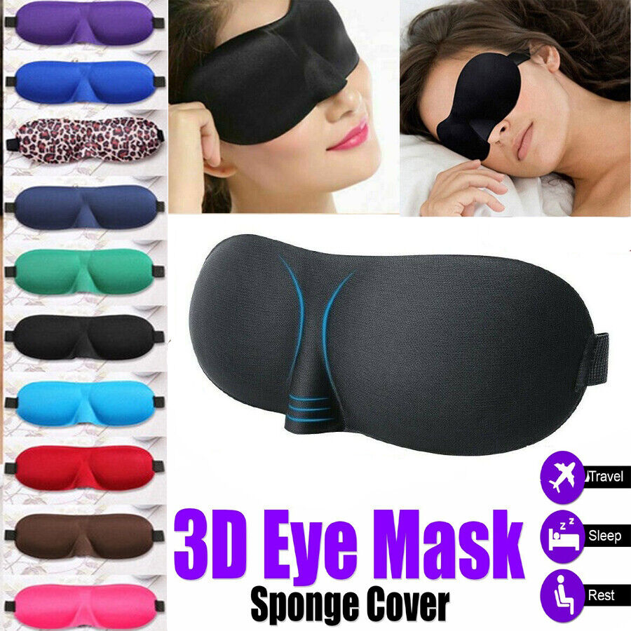 Eye Mask Soft Padded 3D Sleep Sponge