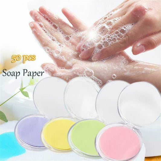 50 compact Sheet Scented Paper Soap