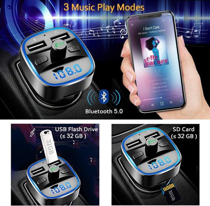 Bluetooth 5.0 Wireless Car FM Transmitter