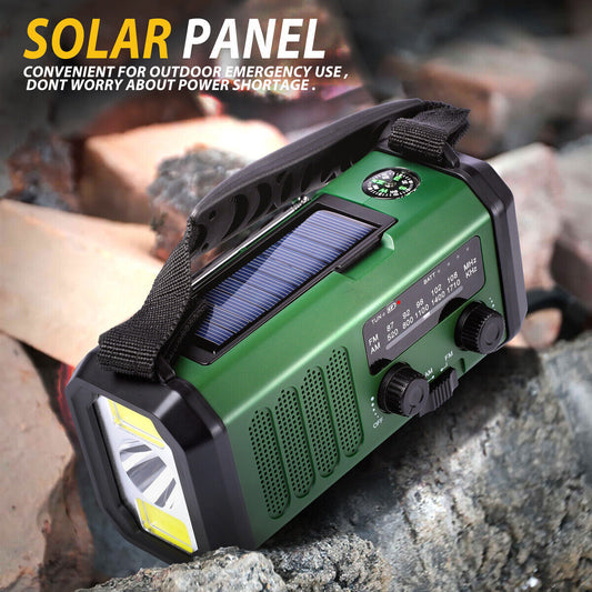 Portable Solar Dynamo Hand Crank Weather Radio