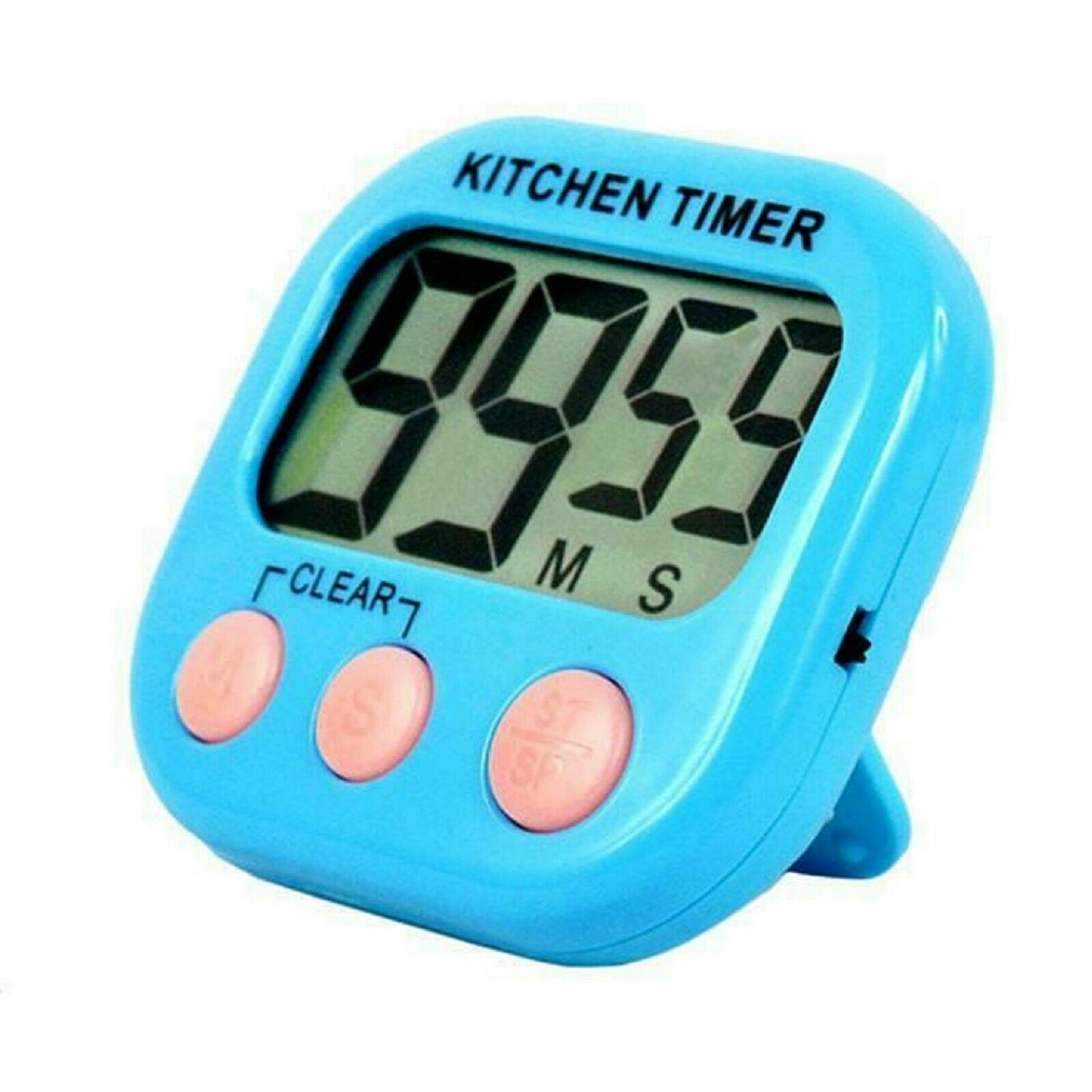 Kitchen Egg Cooking Magnetic Timer Clock Stopwatch Large LCD Digital Loud Alarm