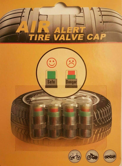 4xTyre Valve Caps Wheel Pressure 30-32-36