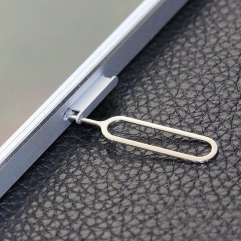 100 Pcs Sim Card Tray Remover Eject Ejector Pin Key Tool For Mobile Phones