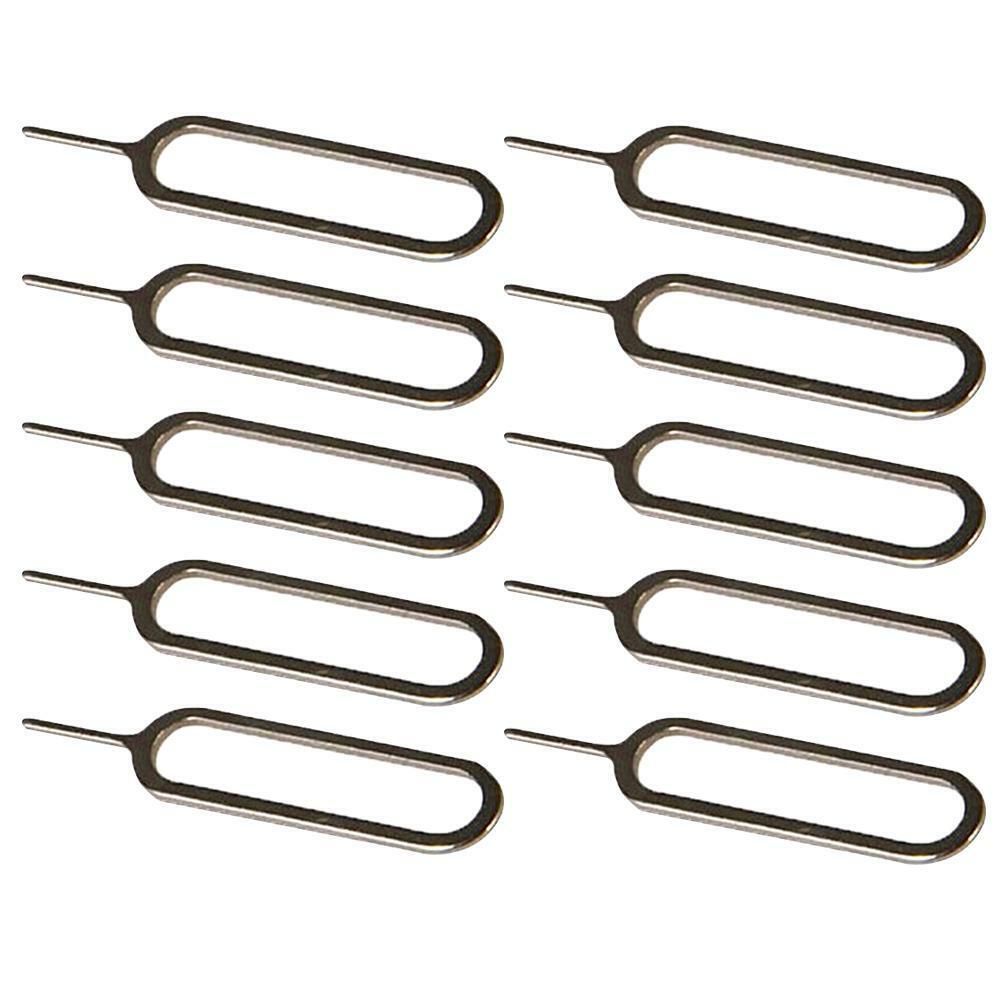 100 Pcs Sim Card Tray Remover Eject Ejector Pin Key Tool For Mobile Phones